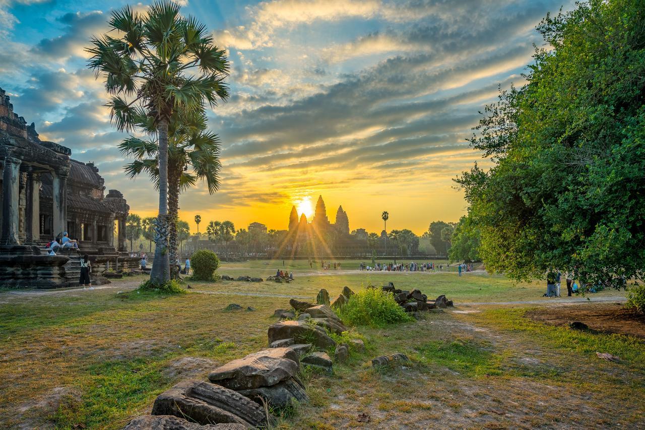 Angkor Udom Guesthouse Siem Reap Esterno foto