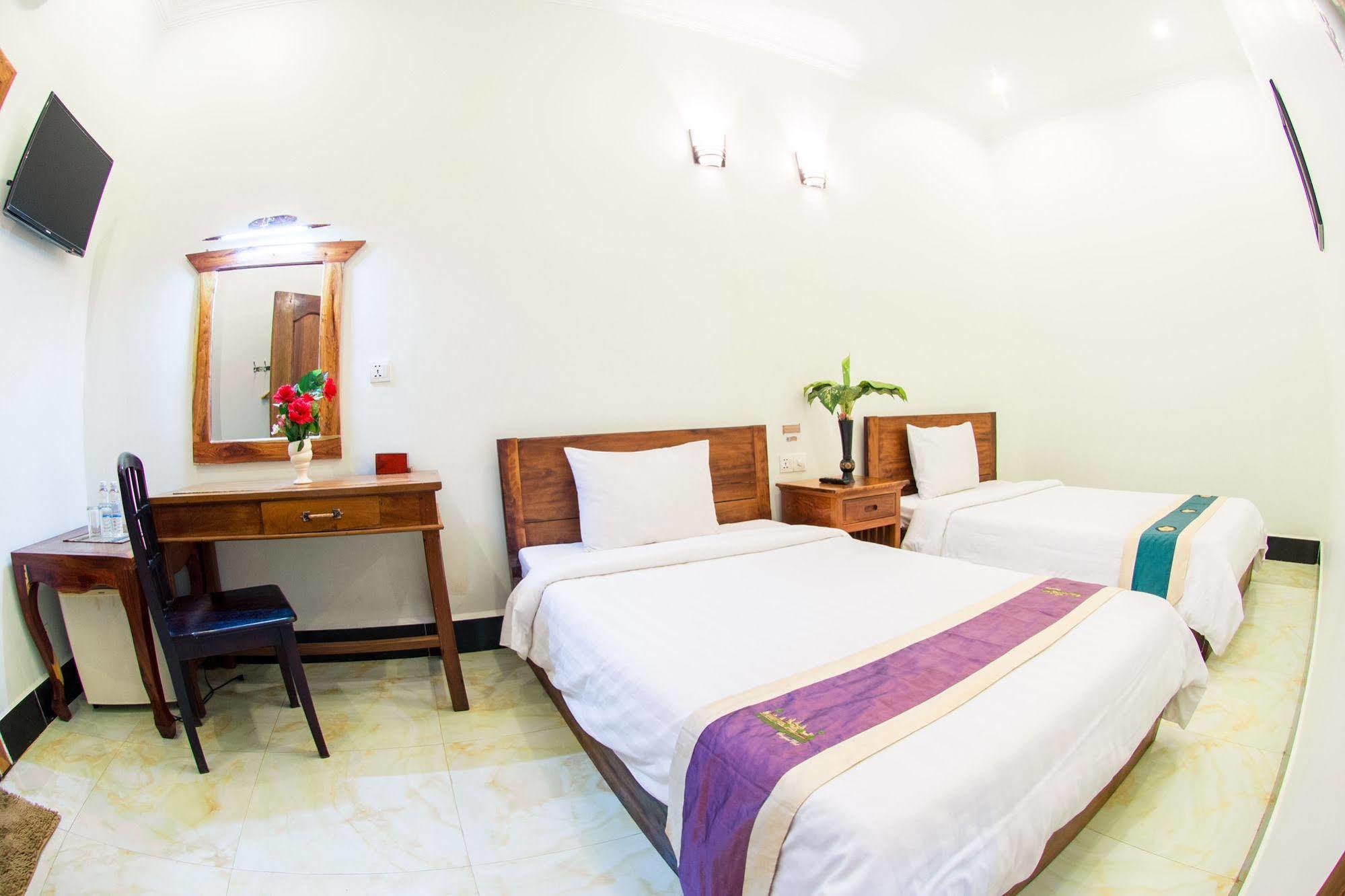 Angkor Udom Guesthouse Siem Reap Esterno foto