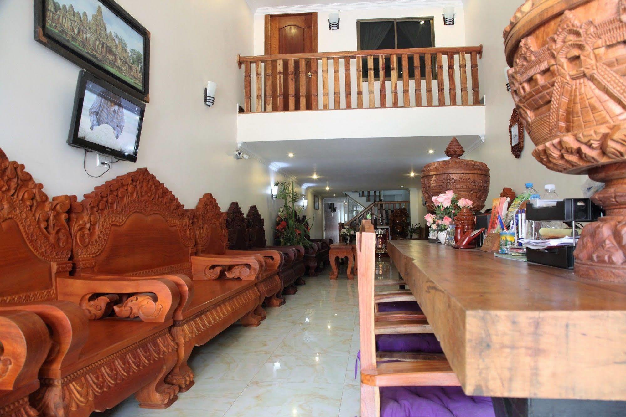 Angkor Udom Guesthouse Siem Reap Esterno foto