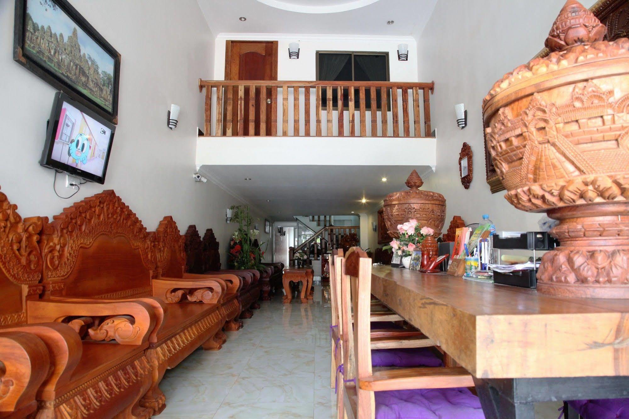 Angkor Udom Guesthouse Siem Reap Esterno foto